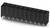 Czarny 12-stykowy złącze prostokątne, z płaskimi stykami od spodu. Stosowane do podłączania komponentów elektronicznych.