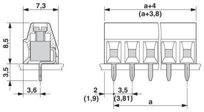 Клема для друкованої плати Phoenix Contact 1751358 1,5 мм² Кількість контактів 13 зелений 1 шт.