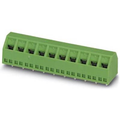 Zielony elektryczny złącz z ośmioma zaciskami, odpowiedni do okablowania w urządzeniach elektronicznych lub tablicach rozdzielczych.