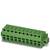 Zielony wtyk łączący z dziesięcioma zaciskami w dwóch rzędach, stosowany do połączeń elektrycznych i przewodów.