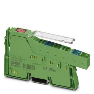 Zielona płytka elektroniczna z przyłączami i przezroczystą osłoną, prawdopodobnie przeznaczona do zastosowań przemysłowych lub systemów sterowania.