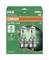 Dwie żarówki H4 w zielonym kartonie z napisem 'OSRAM Ultra Life, 4-letnia gwarancja', odpowiednie do samochodów i motocykli.