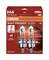 'OSRAM NIGHT BREAKER SILVER' Opakowanie lamp H4, prezentujące dwie lampy samochodowe. Wyróżnione cechy: 100% więcej światła, do 130 m zasięgu świecenia, opakowanie wolne od plastiku.