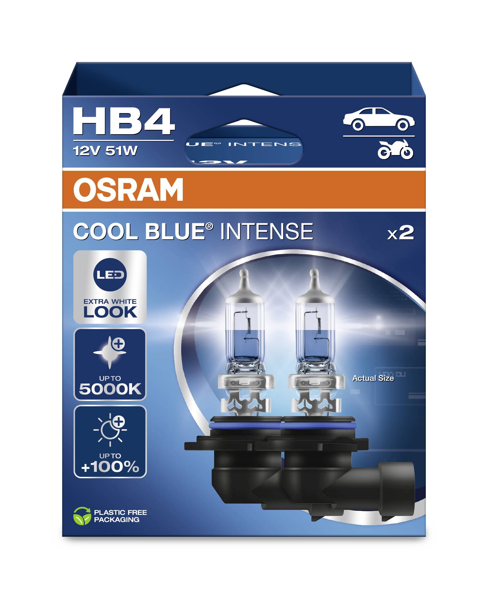 Галогенні лампи Osram Automotive 4062172388306 COOL BLUE® INTENSE HB4 51 Вт 12 В