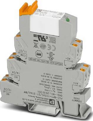 Szare modułowe złącze szeregowe do połączeń elektrycznych, wyposażone w pomarańczowe przyciski i opcje oznaczania, przeznaczone do montażu na szynie DIN.