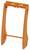 Pomarańczowa, pionowo stojąca plastikowa rama o prostokątnym kształcie ze wzmocnieniem u dołu.