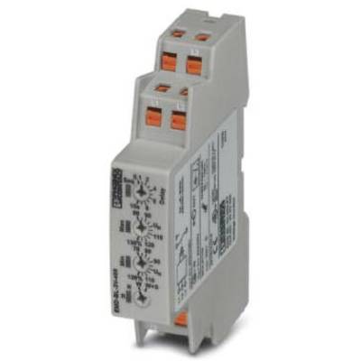 Szare urządzenie elektroniczne z wieloma pomarańczowymi złączami i wskaźnikami po bokach, używane do sterowania w systemach elektrycznych.