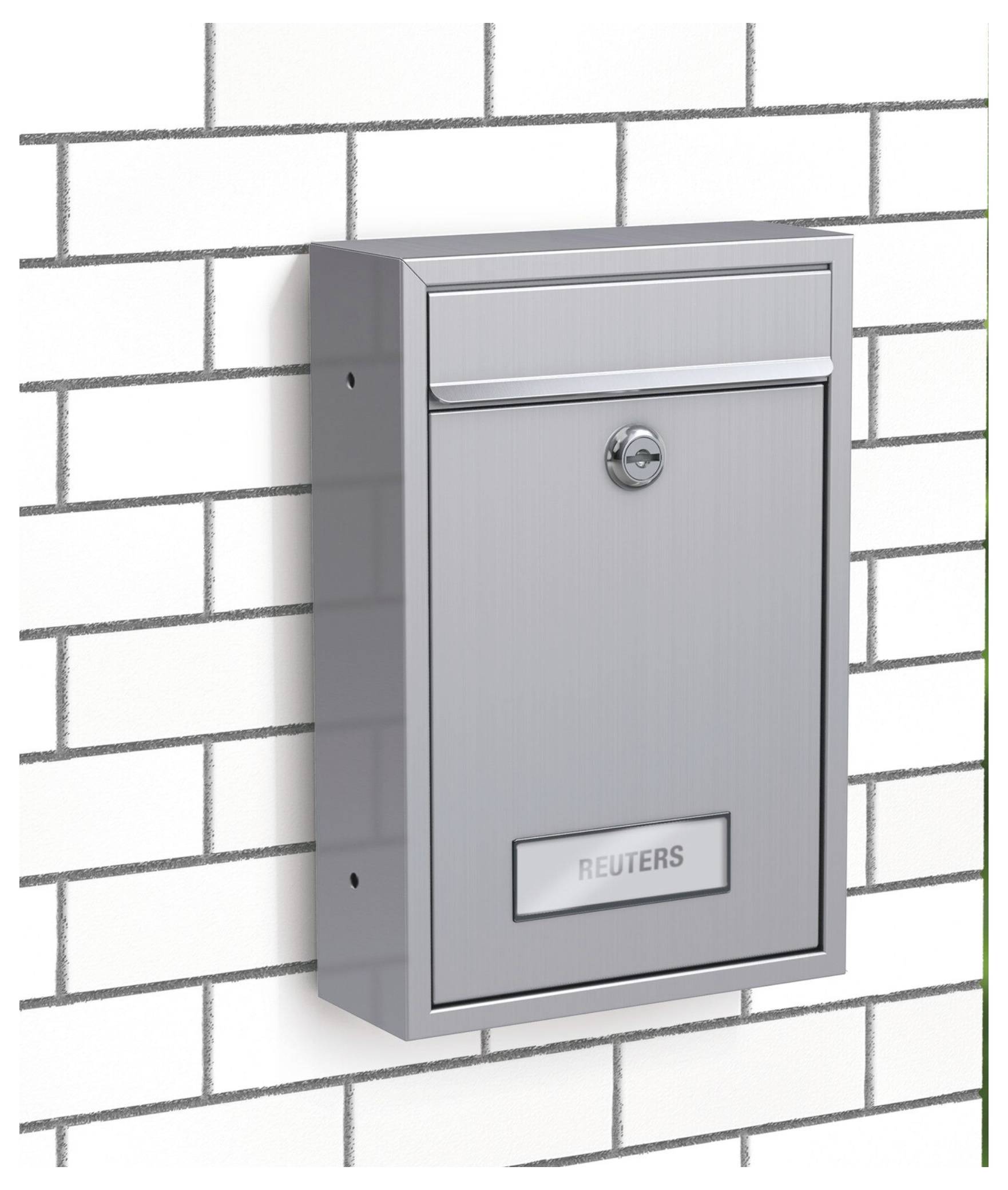 Поштова скринька з нержавіючої сталі Basi 2170-0308 BK 100 з ключем-замком