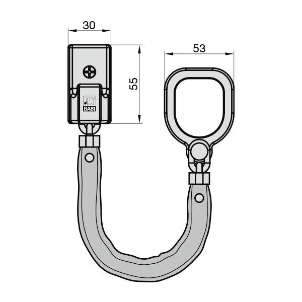 Ланцюг для дверей Basi 6500-0025