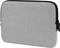 Szara torba na laptopa z zamkiem błyskawicznym. Minimalistyczny design, prostokątny kształt, zapewnia ochronę i jest idealna do codziennego użytku.