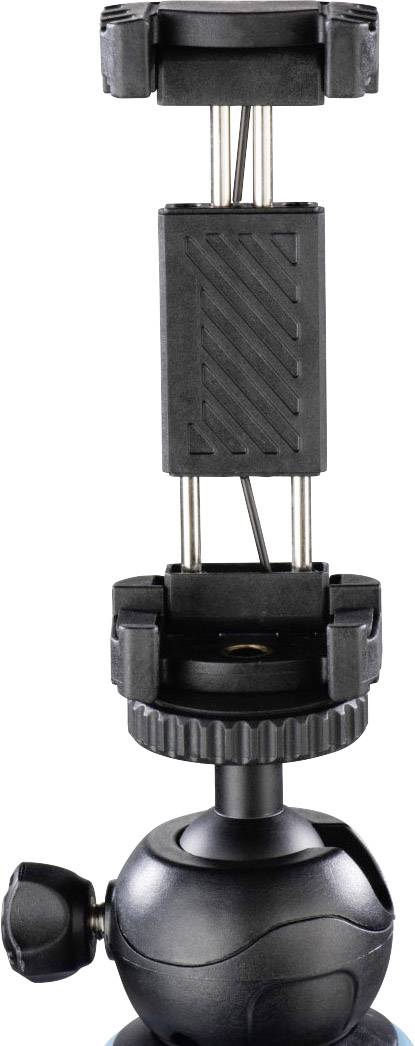 Uchwyt na smartfon z regulowanym zaciskiem i przegubem kulowym do elastycznego pozycjonowania. Odpowiedni do wykonywania zdjęć i nagrań wideo.