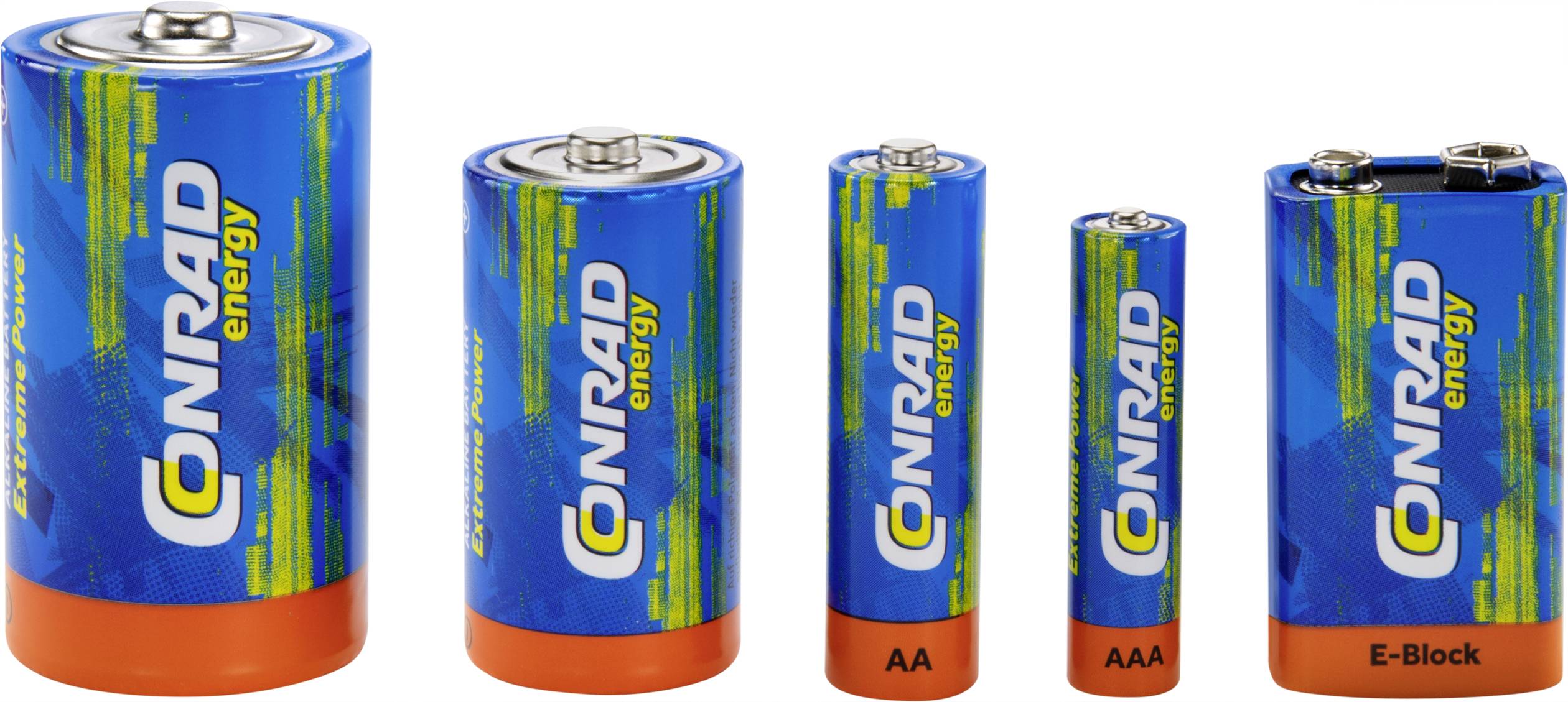 Zestaw baterii AA, AAA, LR14 (C), LR20 (D), Blokowa 9V Conrad energy ...