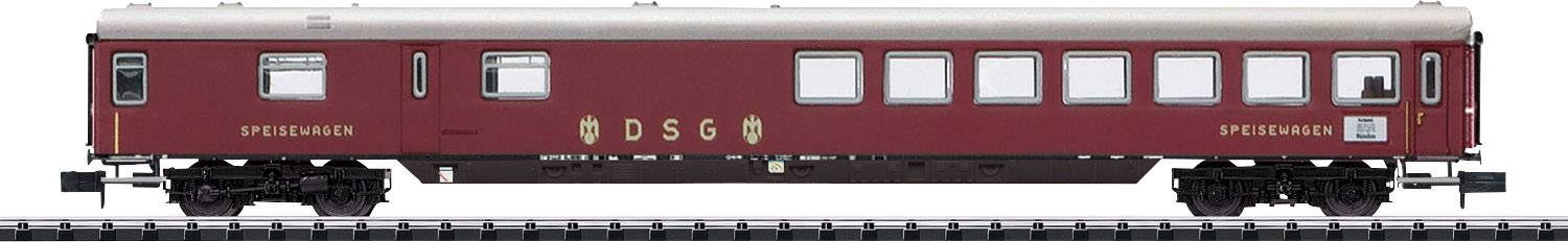 Pociąg pospieszny MiniTrix 18402 Wagon restauracyjny w pociągu ekspresowym N WR4üm-64 Wagon restauracyjny