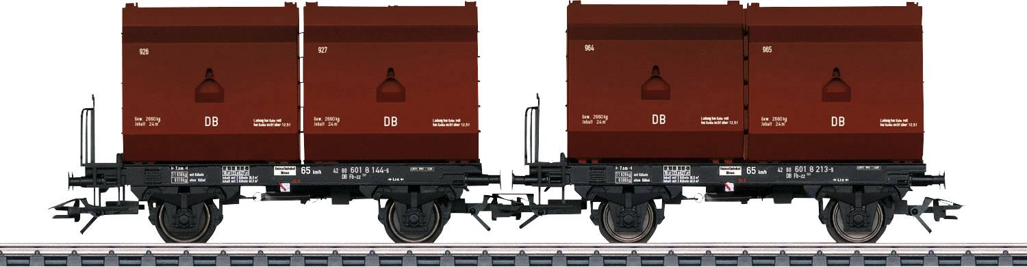 TRIX H0 24175 Wagon kontenerowy DC