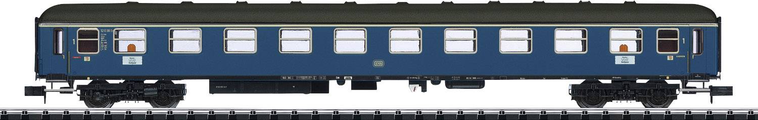 Pociąg pospieszny MiniTrix 18401 Wagon osobowy N A4üm-63 pospieszny, 1 klasa DB 1-sza klasa