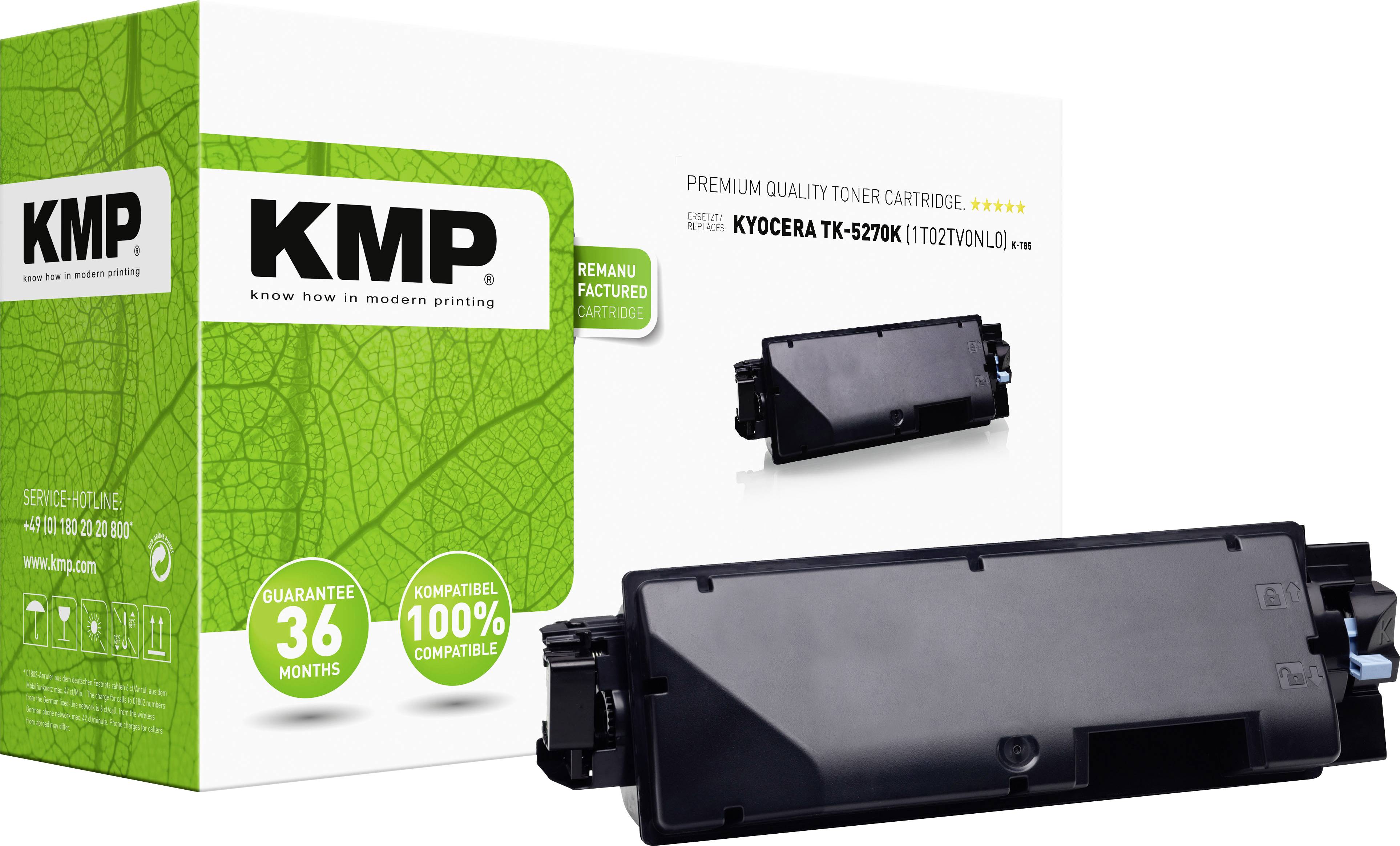Запасний тонер KMP Kyocera 1T02TV0NL0, TK-5270K, чорний, 8000 сторінок, K-T85, 2923.0000