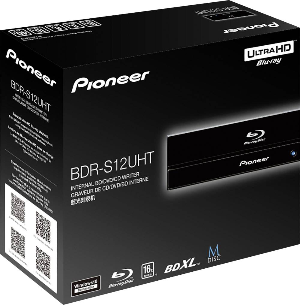 Pioneer BDR-S12UHT Wewnętrzna nagrywarka Blue-ray Obsługa wideo 4K Produkt nowy SATA czarny-1