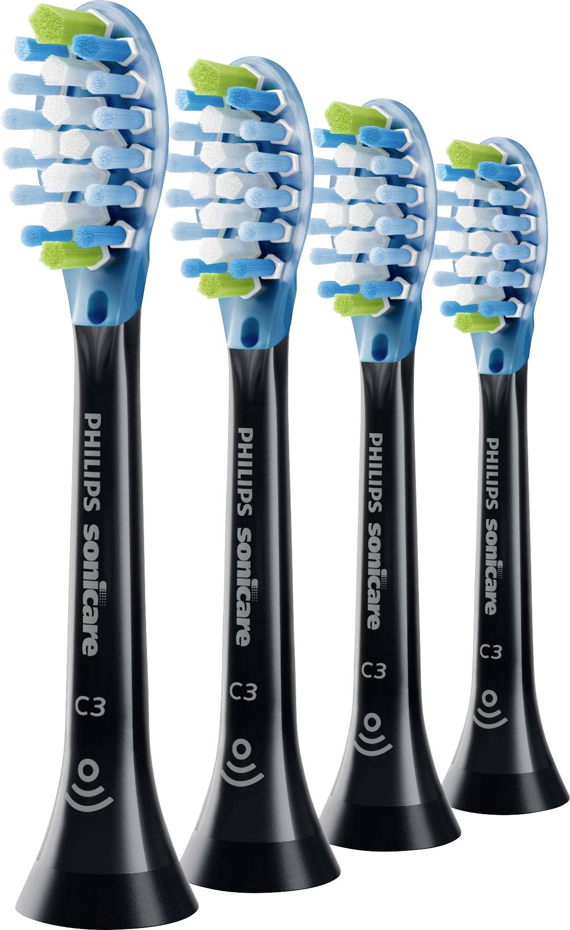 Насадки для зубной щетки Philips Bodycare HX 9044/33, 4 шт., черные.
