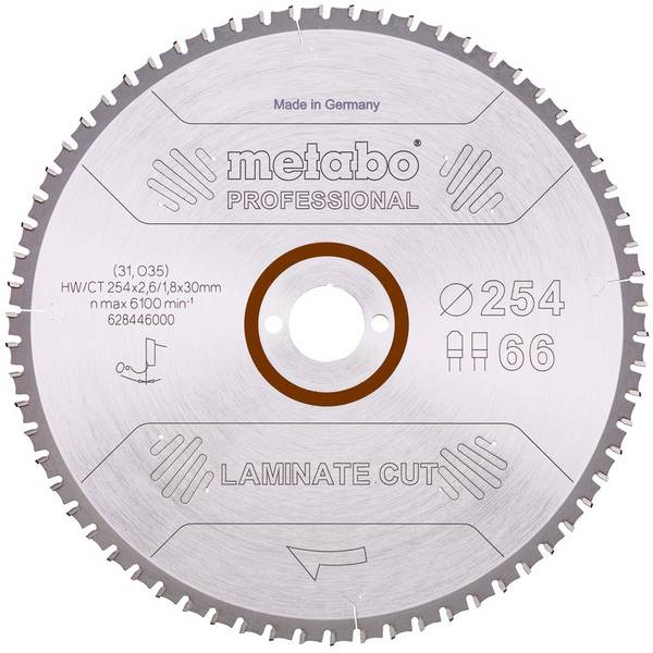 Tarcza tnąca Metabo LAMINATE CUT PROFESSIONAL 254 x 30 x 2 mm 1 szt.