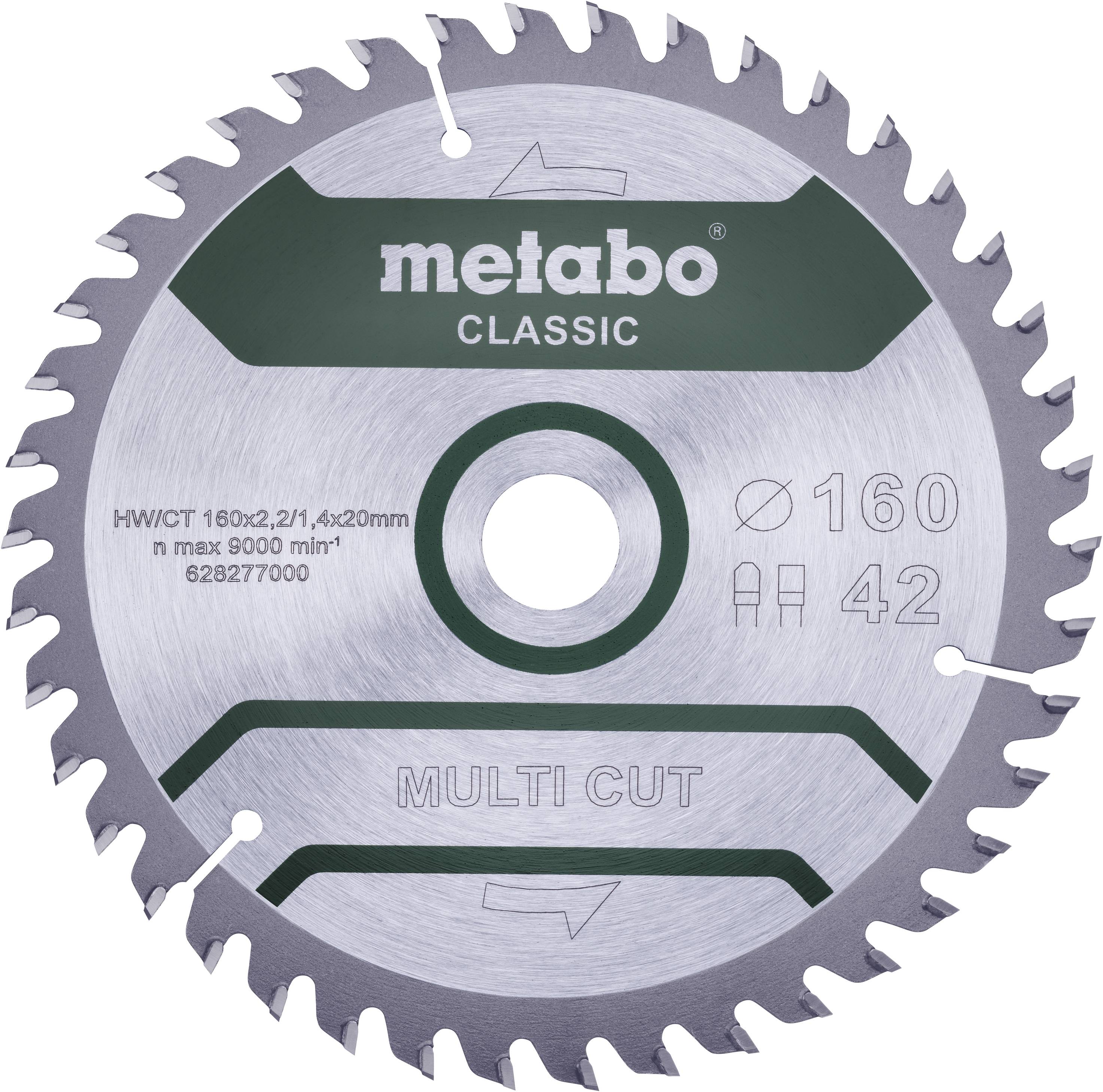 Tarcza tnąca Metabo MULTI CUT CLASSIC 160 x 20 x 1.4 mm 1 szt.