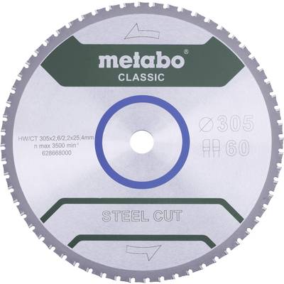 Tarcza tnąca Metabo STEEL CUT CLASSIC 305 x 25.4 x 2.2 mm 1 szt.