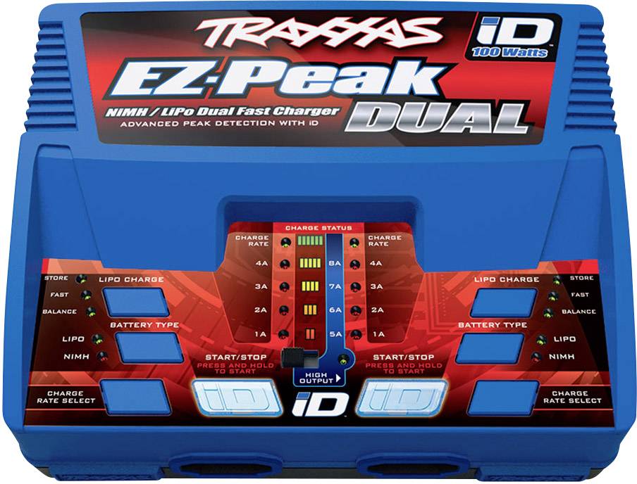 Зарядний пристрій Traxxas EZ-Peak Plus Dual 8A LiPo, NiMH