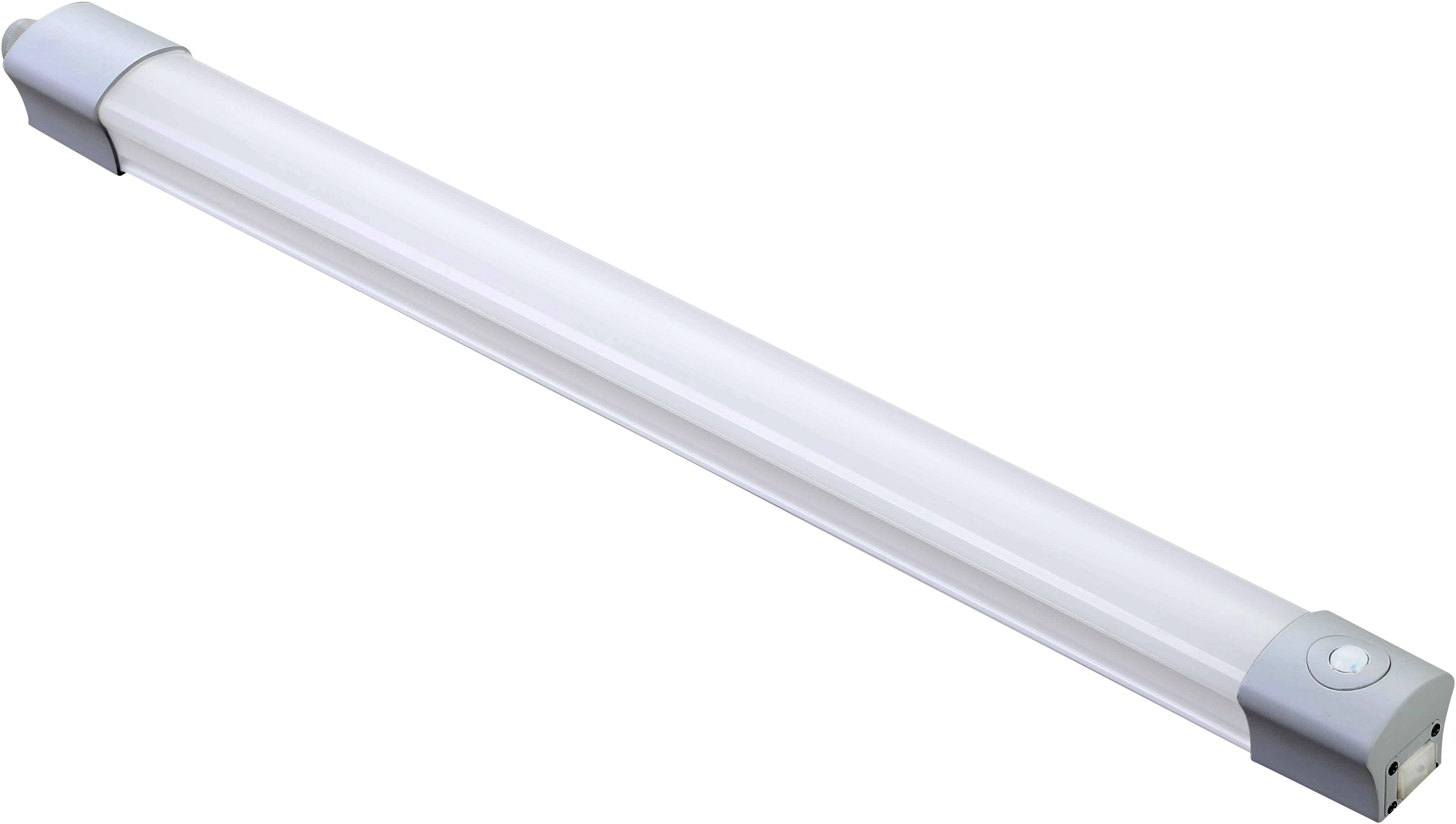 Світлодіодний світильник Megatron Fera для вологих приміщень зі світлодіодним датчиком руху, вбудований світлодіод, 40 Вт, білий, 