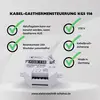 'Kabel-Gasthermensteuerung KGS 116': Sterownik 230 V, przekaźnik 16A, zabezpieczenie przed zerwaniem przewodu, wyprodukowany w Niemczech.