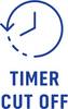 Niebieska ikona zegara ze strzałką oznaczającą przerwanie na godzinie 9 nad słowami „Wyłączenie Timera