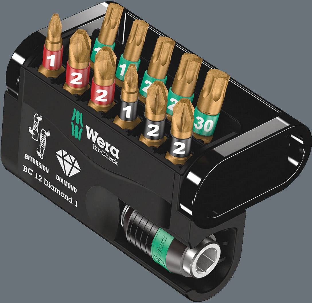 Біта Wera Bit-Check 12 Diamond 1 SB 05136392001 1 шт. 1/4