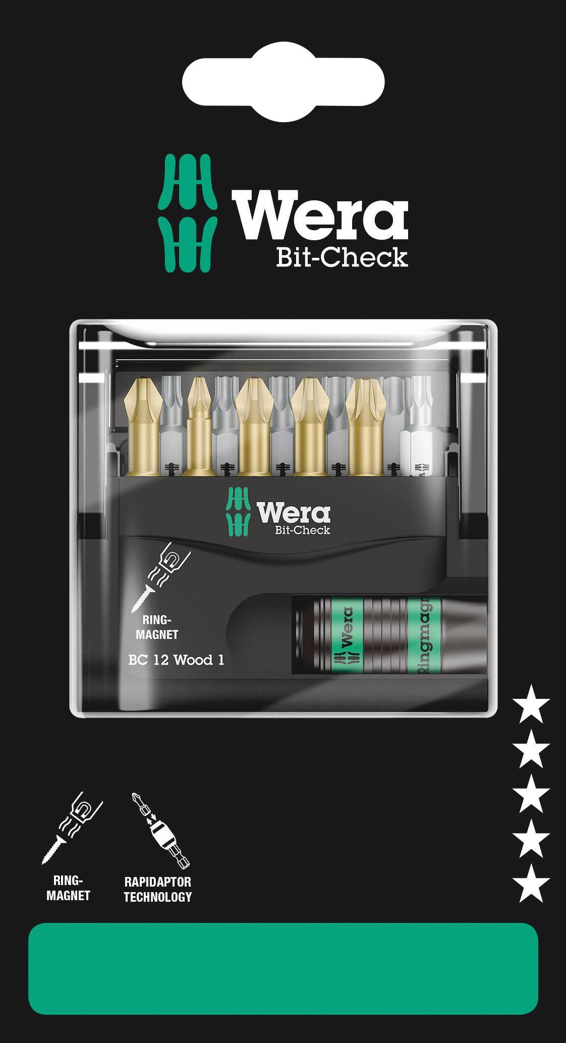 Біта Wera Bit-Check 12 Wood 1 SB 05136390001 1 шт. 1/4