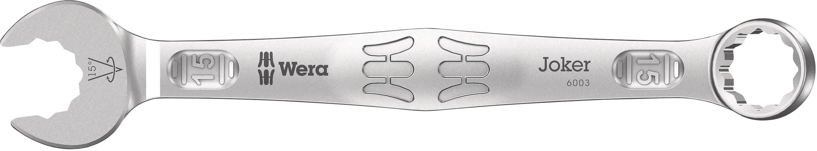 Комбінований ключ Wera 05020206001 6003 Joker Розмір ключа (метрична система) (лише для Title) 15 мм