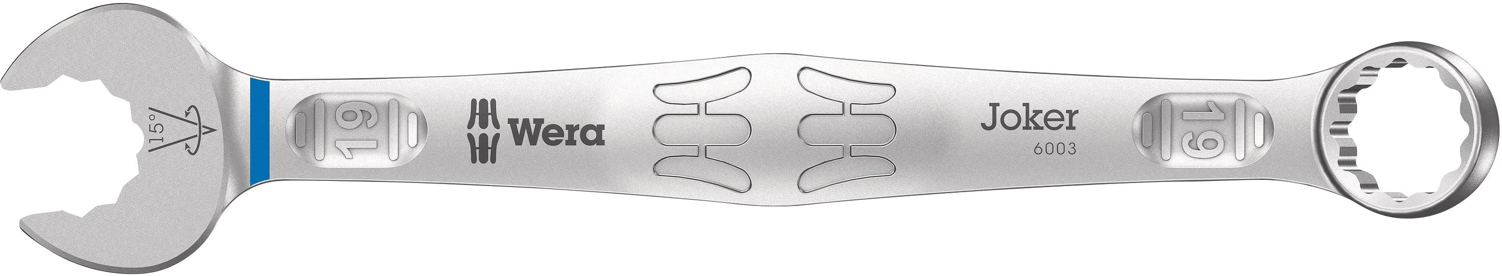 Комбінований ключ Wera 05020210001 6003 Joker Розмір ключа (метрична система) (лише для Title) 19 мм