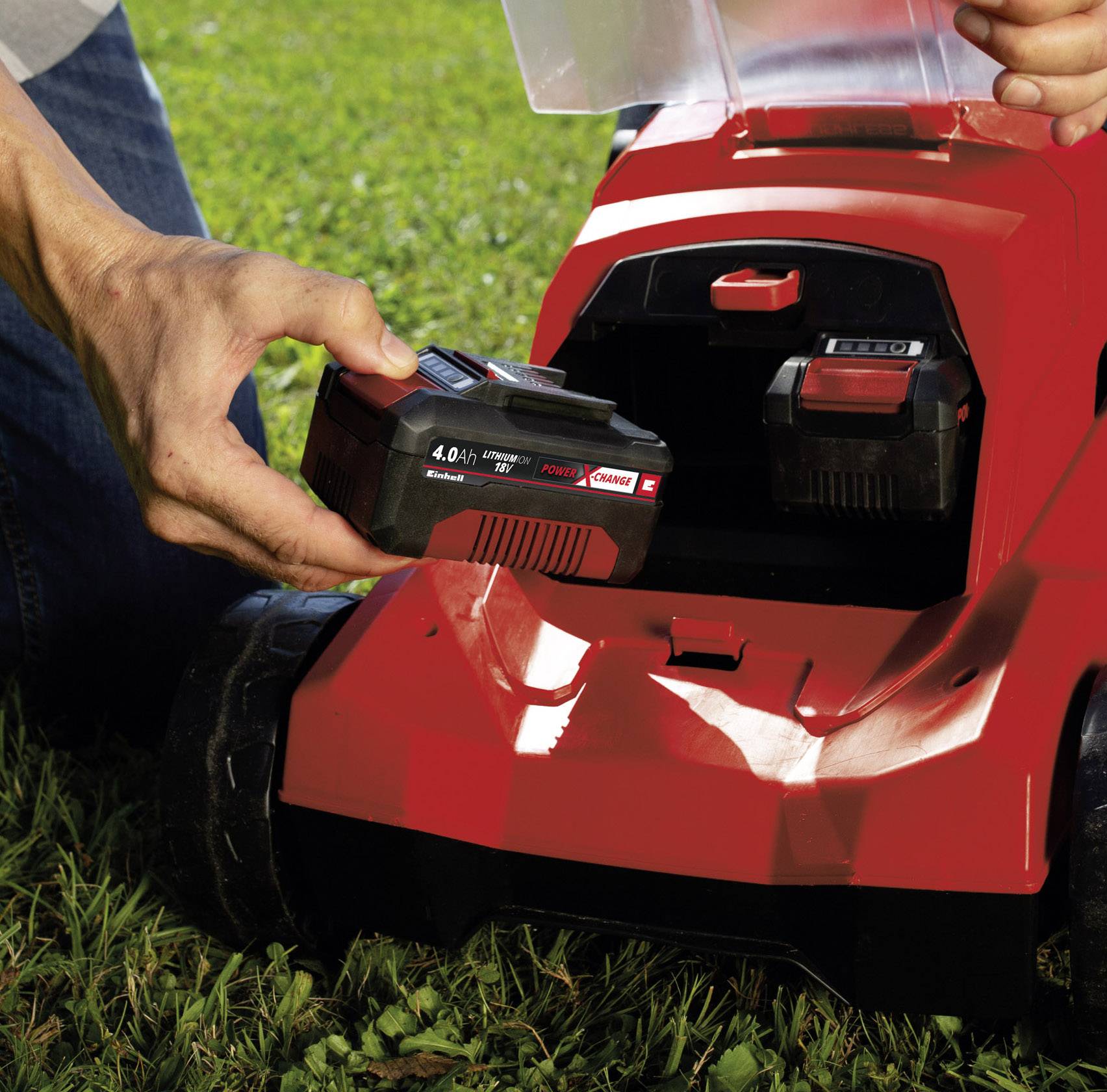 Акумуляторна газонокосарка Einhell Power X-Change GE-CM 36/37 Li-Solo Бездротова газонокосарка Без зарядного пристрою, без акумуля