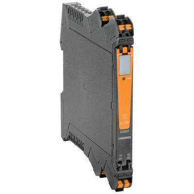 Smukły, czarny moduł elektroniczny z pomarańczową przednią ścianką, oznaczony napisem 'ACI2029'.