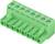 Zielony 10-pinowy złącze, poziome zaciski śrubowe, elektryczny komponent łączący do montażu na płytce drukowanej.