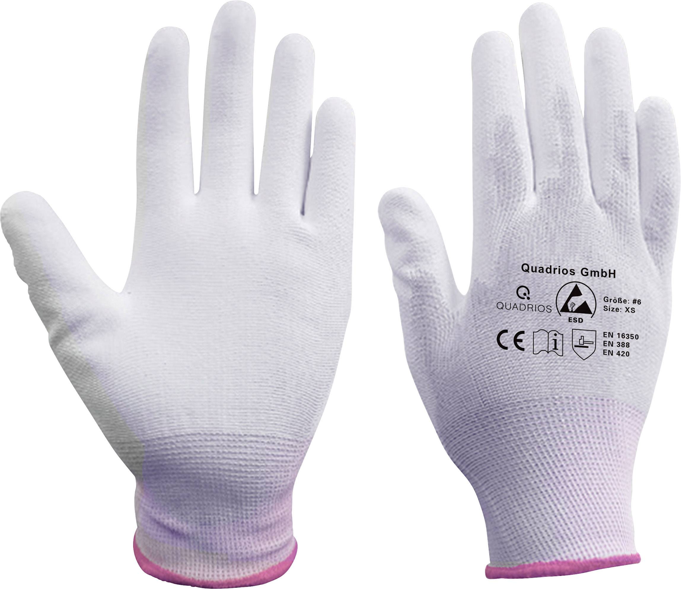 Рукавички Quadrios ESD Розмір одягу: XS поліамід, поліуретан