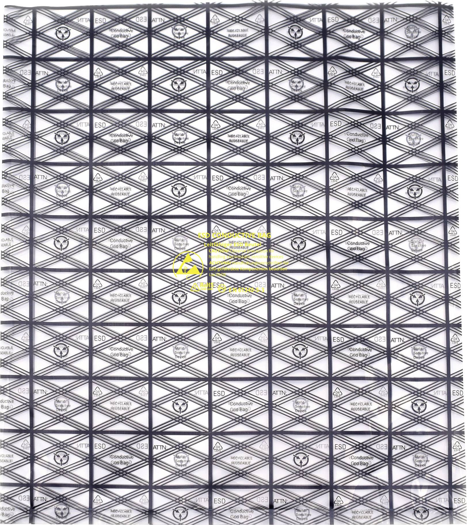 Torba ESD (D x S) 250 mm x 300 mm przewodzące Kod ESD C Quadrios