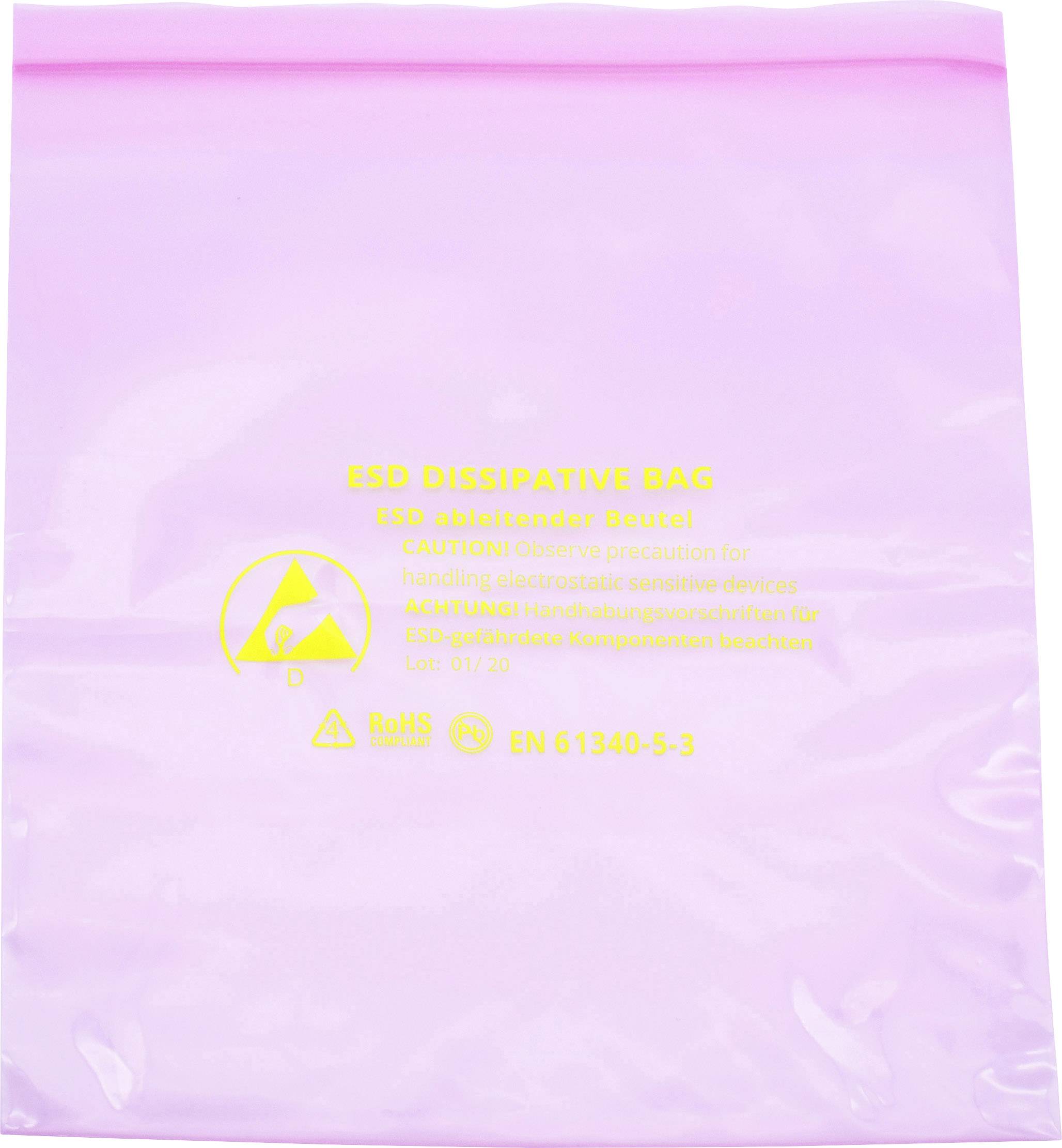 ESD-мішок (Д x Ш) 250 мм x 300 мм з розрядом ESD-код D Quadrios