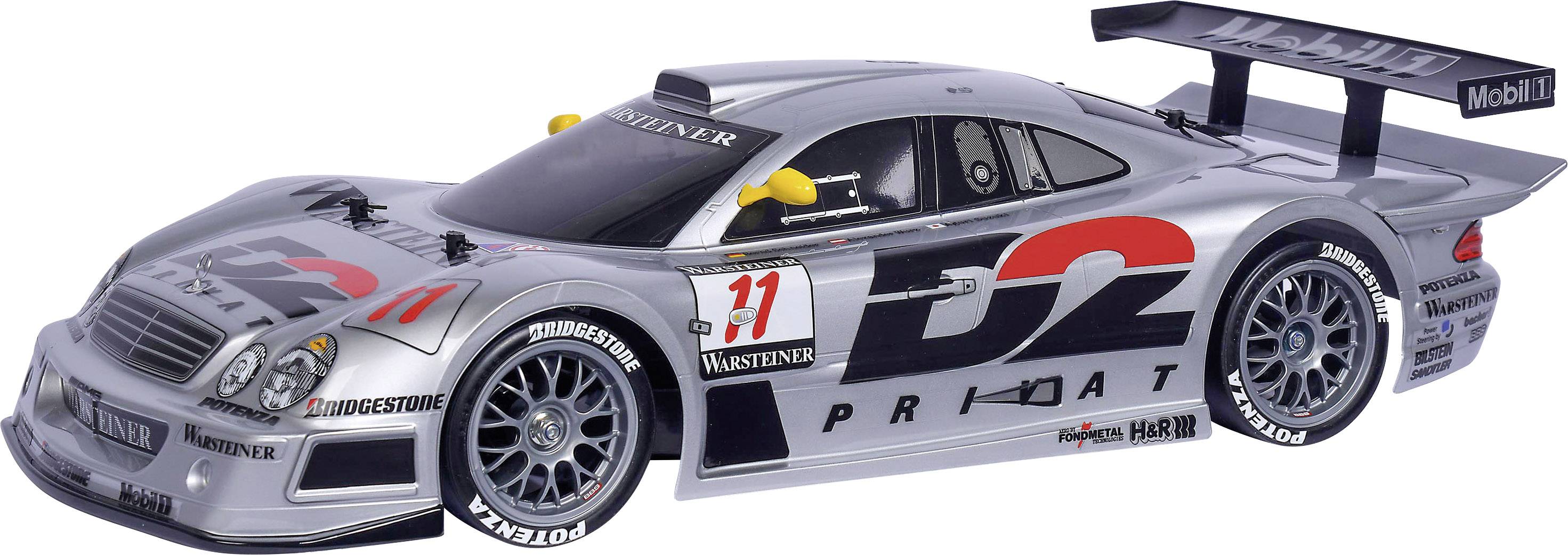 Tamiya MB CLK-GTR 1997 srebrny Szczotkowy 1:10 Model samochodu RC Elektryczny Tor Napęd na wszystkie koła Do samodzielnego złożenia