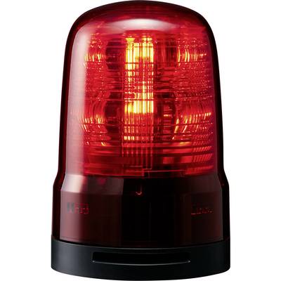 Czerwona lampa ostrzegawcza, która świeci jasno, aby zwrócić uwagę na niebezpieczeństwo lub sytuację awaryjną.