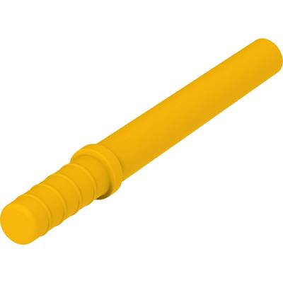 Pomarańczowy plastikowy pręt z żeberkowanym uchwytem, często używany jako środek sygnalizacyjny lub zabawka.