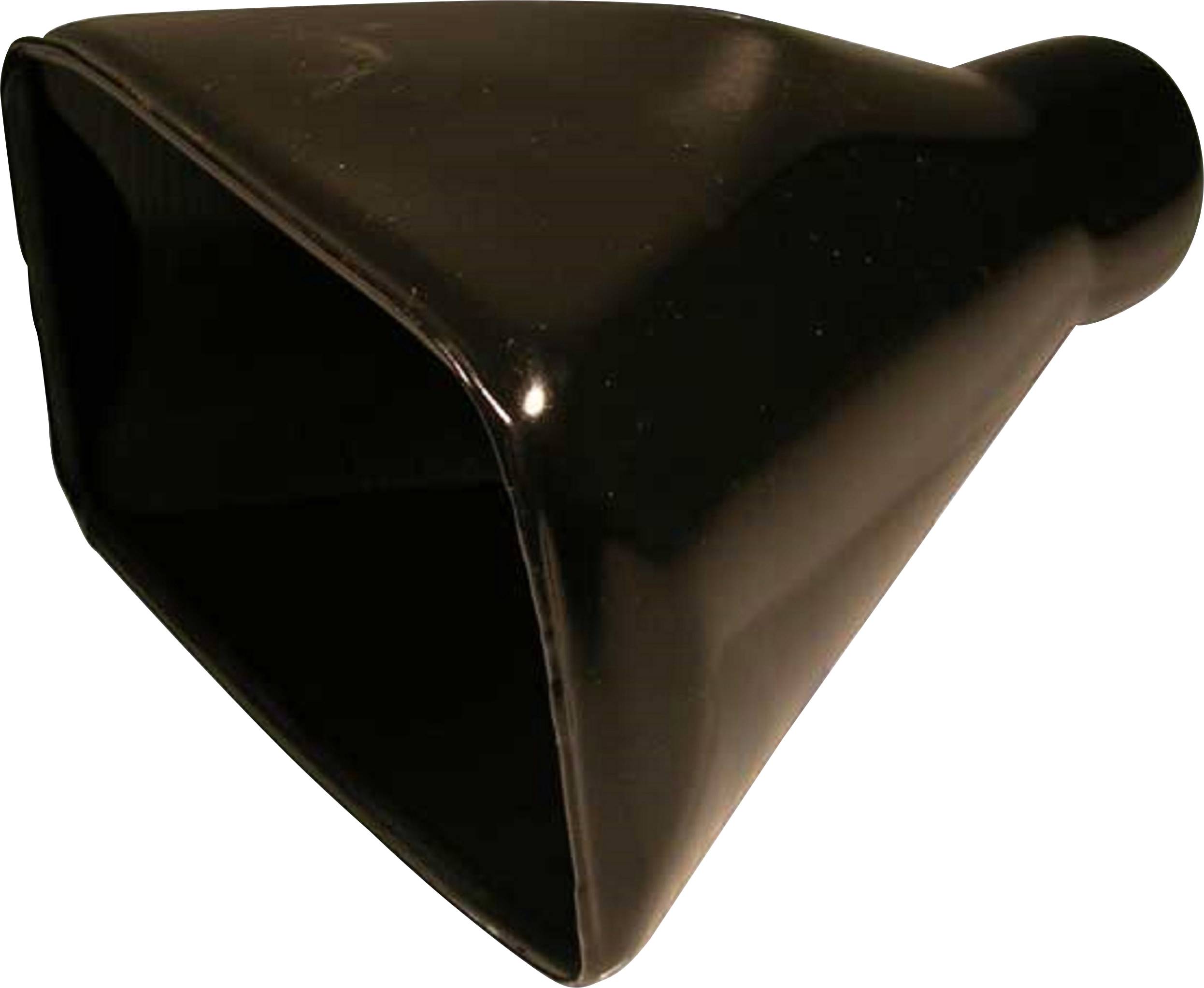 Czarny lejek, prostokątny przy szerszym końcu i okrągły przy węższym końcu. Odpowiedni do wzmacniania lub gromadzenia strumienia powietrza.