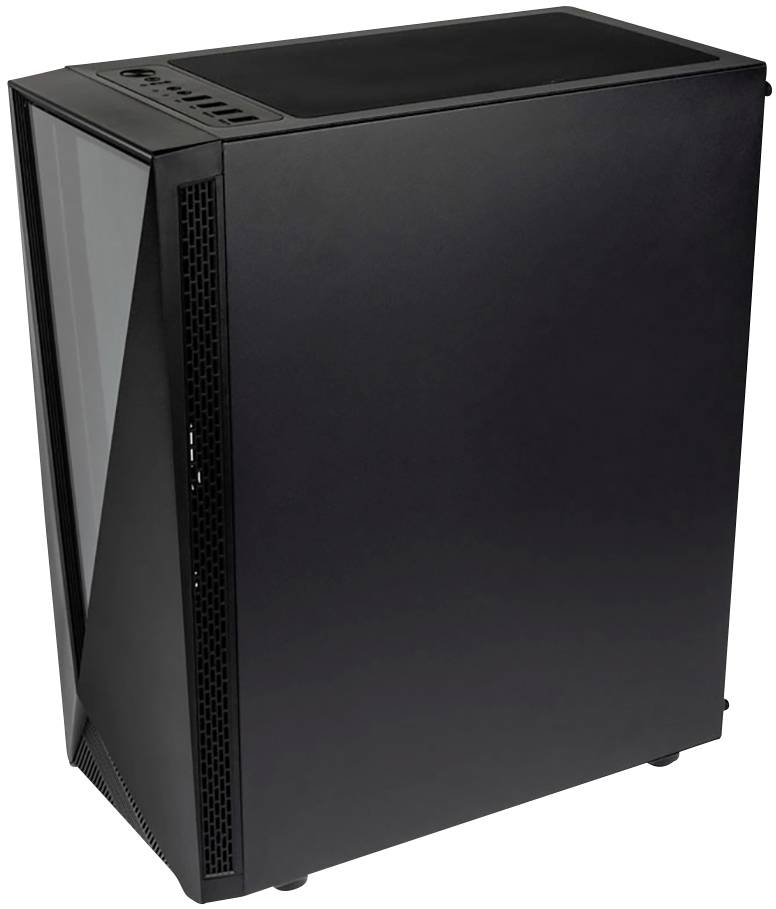 Ігровий корпус Kolink VOID RGB Midi Tower чорного кольору з 1 світлодіодним вентилятором, віконцем та пиловим фільтром