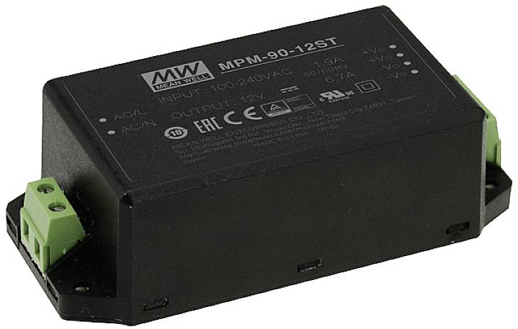MEAN WELL MPM-90-12ST Блок живлення 12 В/DC 6,7 A 80,4 Вт
