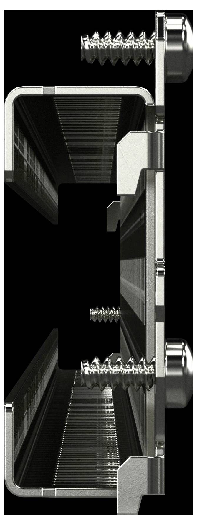 Widok z przodu przemysłowej szafki Rittal lub urządzenia chłodzącego z jasnoniebiską sekcją górną z żebrami i czarną podstawą z czerwonym logo Rittal.