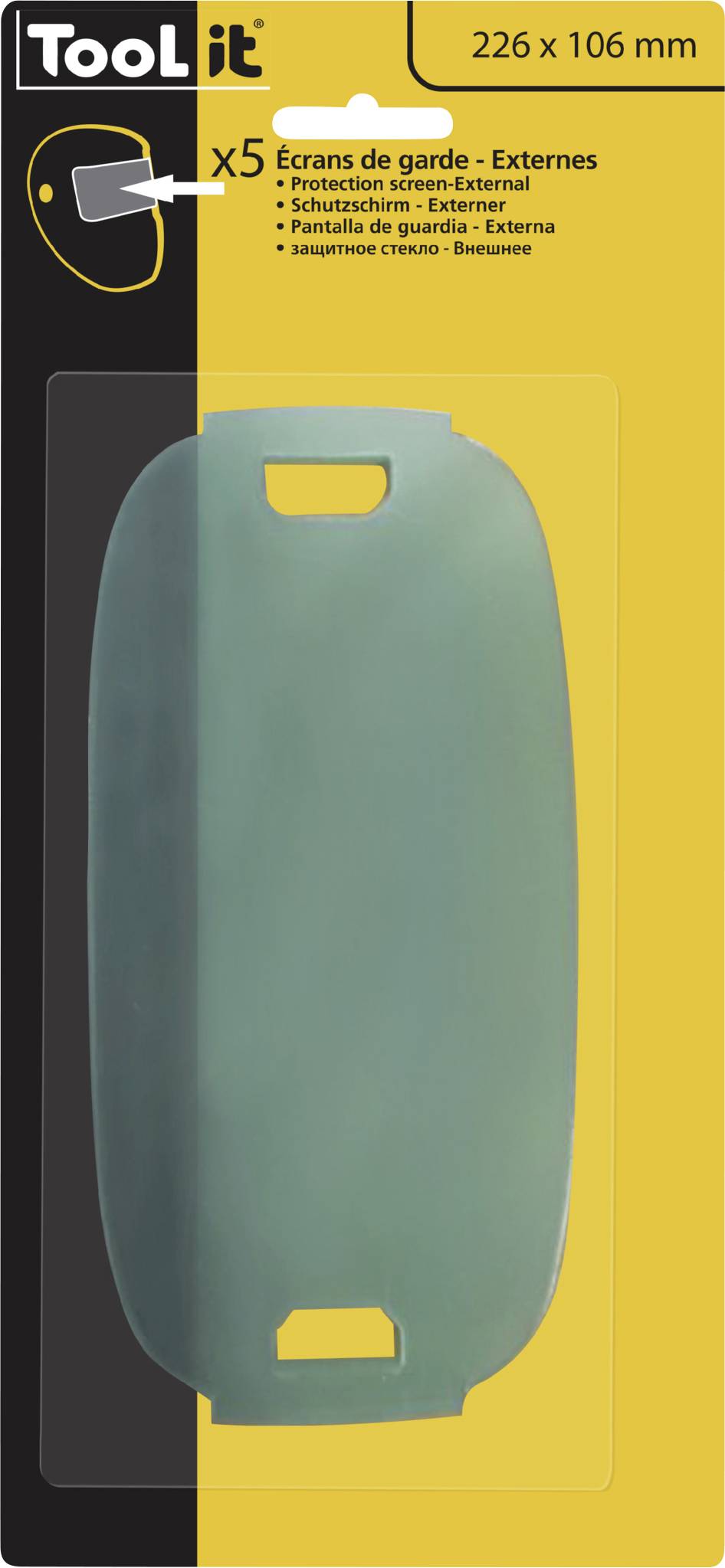 Змінна лінза для зварювальної маски Toolit PROMAX 9-13 045781 5 шт.