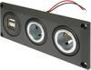 Gniazdo do zabudowy z podwójnym gniazdem USB-a + 2 gniazdami power ProCar Einbausteckdose mit USB-A Doppelsteckdose + 2 Powersteckdosen Obciążalność prądu maks.=20 A 12 V, 24 V