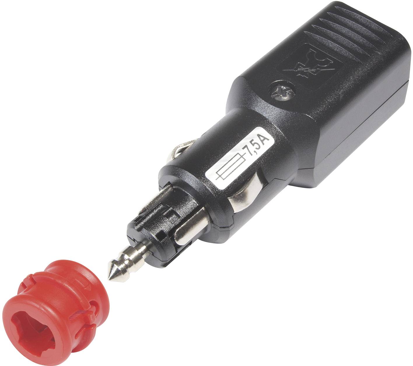 Універсальна вилка NG 7.5A з примусовим розвантаженням від натягу, із запобіжником ProCar Універсальна вилка NG 7.5A з примусовим 