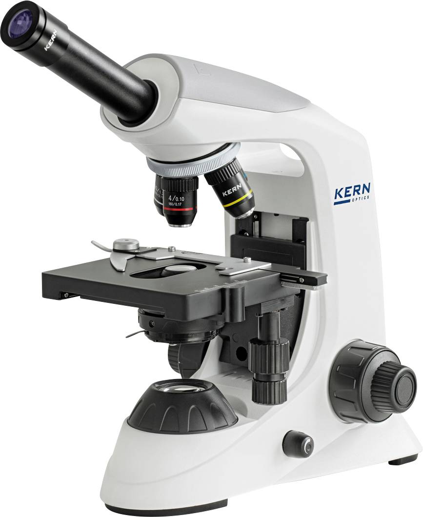 Монокулярний мікроскоп Kern OBE 121 OBE 121, що працює в прохідному світлі, 400 x, прохідне світло